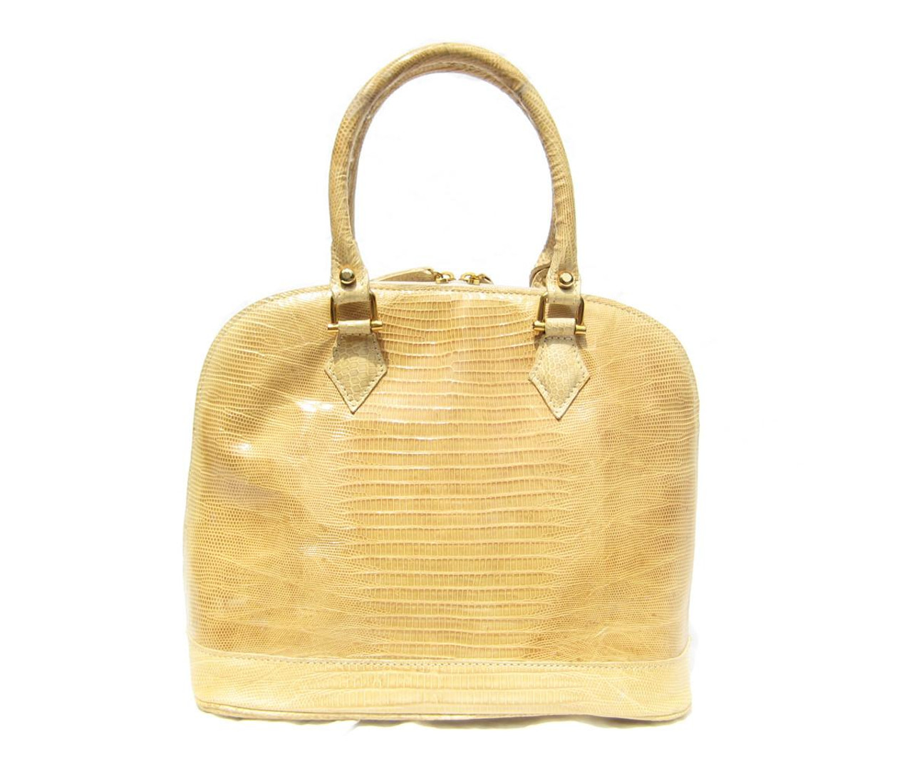 Classic 11 x 9 BOLIDE Style British Pale YELLOW Lizard Skin
