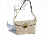  Unique 1940's-50's MONITOR (Ring) Lizard Skin Handbag - RENAL 