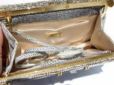  1980's-90's RING LIZARD Skin Clutch Bag - JUDITH LEIBER 