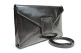 Timeless XL WALTER KATTEN Black 1970's-80's Lizard Skin CLUTCH