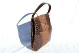  1920's-30's PETITE Hornback Alligator Skin Handbag 