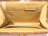  1940's-50's Rare CARAMEL Hornback Alligator Purse - Kleinstuber 