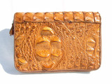  New! Custom HORNBACK CROCODILE Skin Zippered PORTFOLIO Case S1A-095 