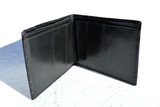  Men's Unused 1980's-90's Slim Black ALLIGATOR Skin Wallet Billfold - ITALY 