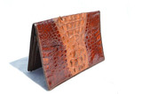 Unique Unisex 1950's-60's 2-Tone Hornback Crocodile Skin Wallet Billfold 