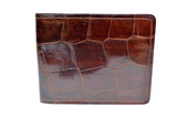 Unused BOXED 1950's-60's Chocolate Alligator Men's Wallet Billfold - CUBA 