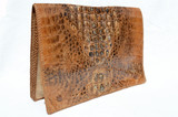 Glossy & Soft 1950's-60's HORNBACK CROCODILE Skin PORTFOLIO Ipad Case Business Folder