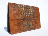 X-Large 1940's-50's HORNBACK CROCODILE Skin PORTFOLIO Case 