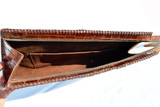  Lovely 14" 1950's HORNBACK Crocodile Skin CLUTCH Bag 