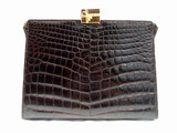  ESPRESSO 1960's SACHA CROCODILE Skin Handbag - Gift Clasp - FRANCE 