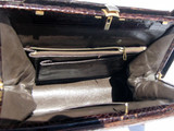  Structural 1950's-60's HORNBACK Alligator Skin Handbag 
