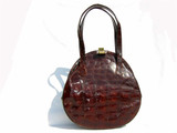  Unique MAYER 1940's-50's DECO Style ALLIGATOR Skin Handbag 