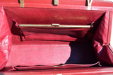  XL 15" Classic 1960's CRANBERRY Red Spritzer & Fuhrman CROCODILE Belly Handbag - GRIMALDI 