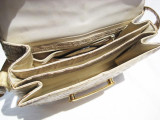  1980's Natural CROCODILE Belly Skin Shoulder Bag - COMTESSE 