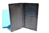  BIRK'S Unisex 1980's-90's Long Brown CROCODILE Belly Skin Jacket Purse Checkbook Wallet - BOX! 