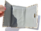  1950's-60's Women's Python Snake Skin Wallet Coin Purse 