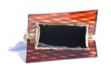  1960's TROTTING Silver & Gold Metallic Patchwork Python & Karung Snake Skin Clutch Bag 