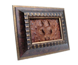  Custom FRAMED  10 x 8 Vintage Genuine ALLIGATOR Skin Upcycled ART - Home Decor 