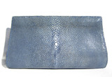 Beautiful NAVY Blue STINGRAY Skin CLUTCH Shoulder Bag - Barfield & Baird