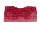  Raspberry RED Early 2000's ALLIGATOR Belly Skin CLUTCH Bag - LAI! 