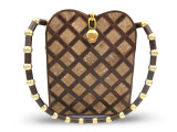 XL 1970's Moleskin and Snakeskin Shoulder Bag - LA JEUNESSE 
