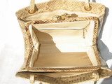  Large 1960's PYTHON Snake Skin SHOULDER Bag - ROSENFELD 