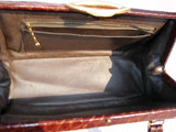  Lovely 1950's ALLIGATOR Belly Skin Handbag - ROLF'S 