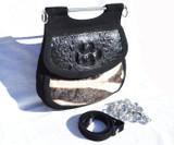  Custom 1960's Hornback CROCODILE & ZEBRA Fur Shoulder Bag 