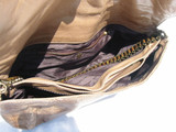  R & Y AUGOUSTI 16" Long OSTRICH LEG Skin CLUTCH Shoulder Bag! 