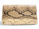  Classic PIERRE CARDIN 1960's-70's PYTHON Snake Skin CLUTCH Purse 