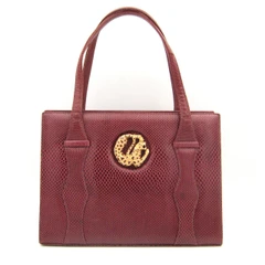 OXBLOOD Red 1960's-70's MARTIN VAN SCHAAK Snake Skin Handbag - JAGUAR!!
