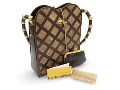 XL 1970's Moleskin and Snakeskin Shoulder Bag - LA JEUNESSE