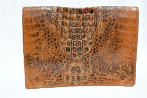  Glossy & Soft 1950's-60's HORNBACK CROCODILE Skin PORTFOLIO Ipad Case Business Folder 