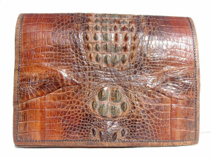  1940's-50's HORNBACK CROCODILE Skin PORTFOLIO iPAD Case Bag 