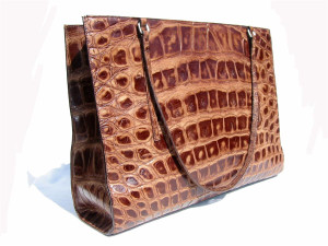  GIANT 15 x 11 TARDINI Distressed ALLIGATOR Skin BRIEFCASE Bag 