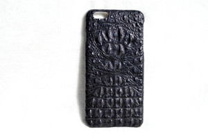  New! JET BLACK iPhone 6 PLUS /  6S PLUS Hornback Crocodile Skin Phone Case 