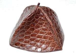  Brown ALLIGATOR Skin Beanie Kippah Yarmulke Kippa Jewish Hat Cap 