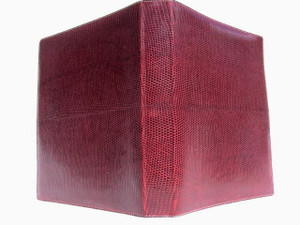  1950's-60's Burgundy GUCCI Lizard Business Portfolio Planner w/Pen 