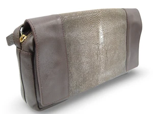 Beautiful 2000's STINGRAY Skin & Genuine Leather Shoulder CROSS Body Bag - VIVO