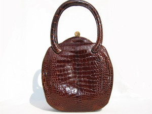  Unique RENDL ORIGINAL 1950's DECO Style Alligator Purse 