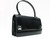  LEDERER 1950's-60's BLACK Lizard Skin Handbag w/ Silver Hardware! 