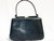  Lovely NAVY BLUE 1950's-60's Lizard Skin Handbag - PALIZZIO 