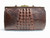 ESPRESSO Brown 1930's Edwardian Style HORNBACK Alligator Handbag   ESPRESSO Brown 1930's Edwardian Style HORNBACK Alligator Handbag