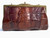  Early 1900's Petite Brown Hornback ALLIGATOR TAIL Shoulder Bag CLUTCH 