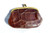  1940's-50's Chocolate Brown Alligator Skin Change Purse G1A-231 