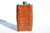  Tall Custom Light COGNAC Brown HORNBACK Alligator Skin 6 Oz. Stainless Hip FLASK - NEW! 