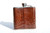  Custom Light Brown HORNBACK Alligator Skin 6 Oz. Stainless Hip FLASK - NEW! G1A-213 