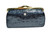  Large 1980's-90's Jet Black Caiman Crocodile Change Purse Wallet 