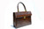  Gorgeous Chocolate Brown 1950's-60's Crocodile Belly Skin Handbag 
