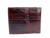  Men's Unused 1950's Chocolate Brown Alligator Skin Wallet 